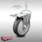 Service Caster 5 Inch SS Thermoplastic Rubber 3/8 Inch Threaded Stem Caster Total Lock Brake SCC-SSTSTTL20S514-TPRB-381615 - alternate 3